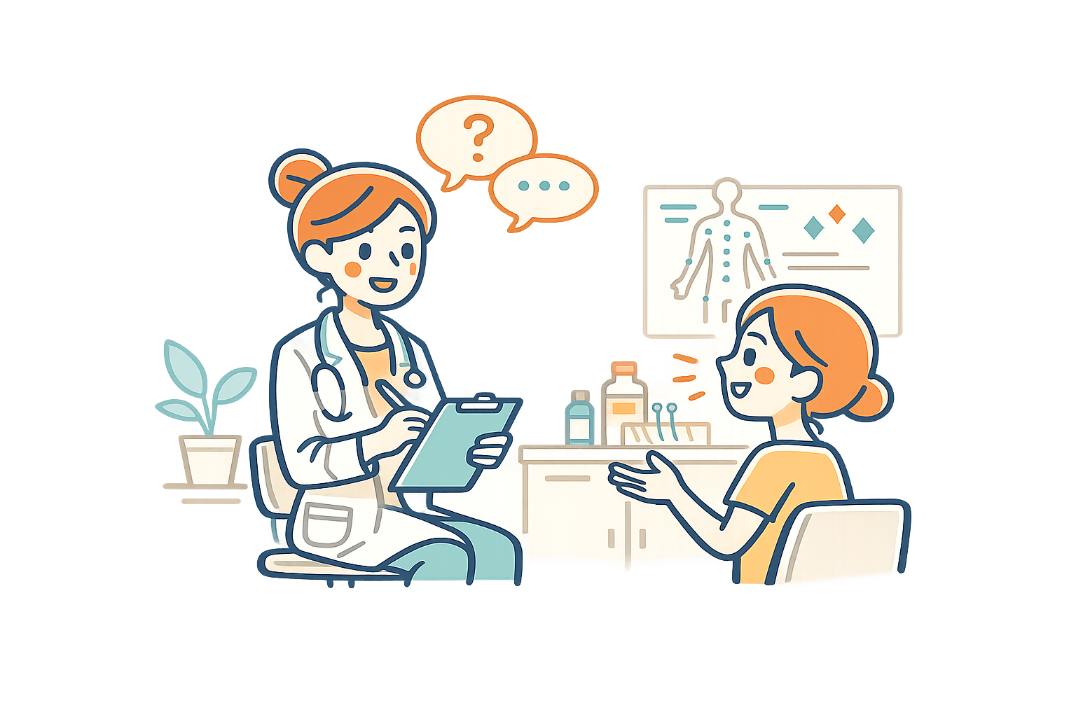 Illustration of a consultation